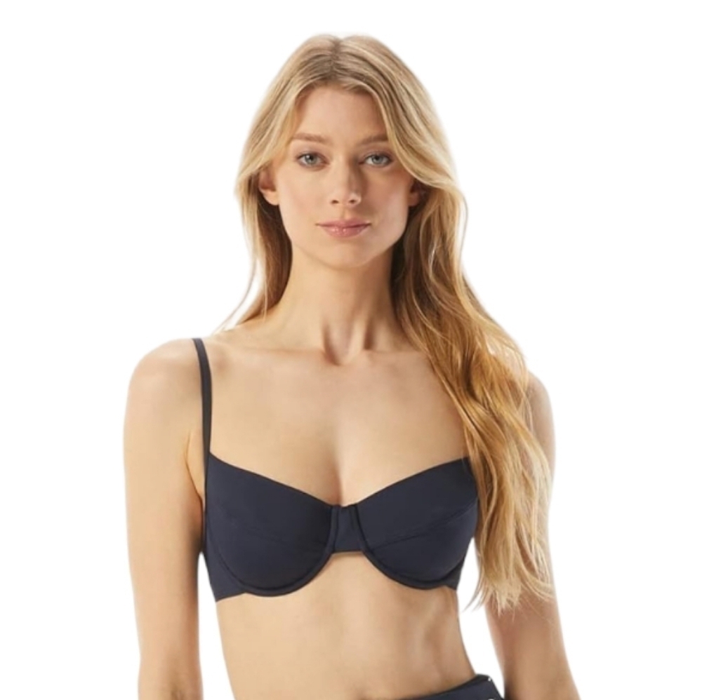 Michael Kors NWT $82 Underwire Bikini Top Navy Blue, Medium & Large Available